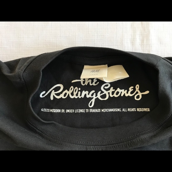 Rolling Stones H&M 2-sided T-shirt LARGE NWT - Picture 7 of 8